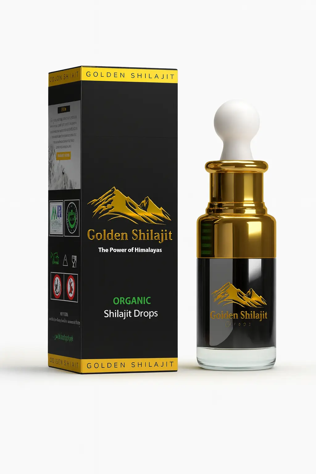 Golden Shilajit Organic Drops 30ml - Image 3